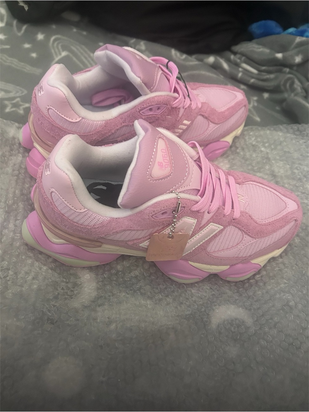 New Balance Pink Layered Sole Athletic Sneakers - Picture 7 of 10